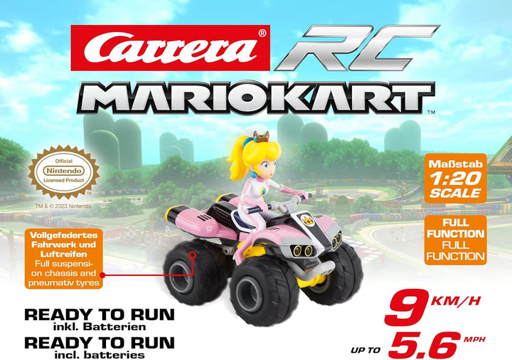 Carrera RC Nintendo Mario Kart 8 Peach Quad & RC Mario Kart Yoshi Quad I Ferngesteuertes Quad Für Ki