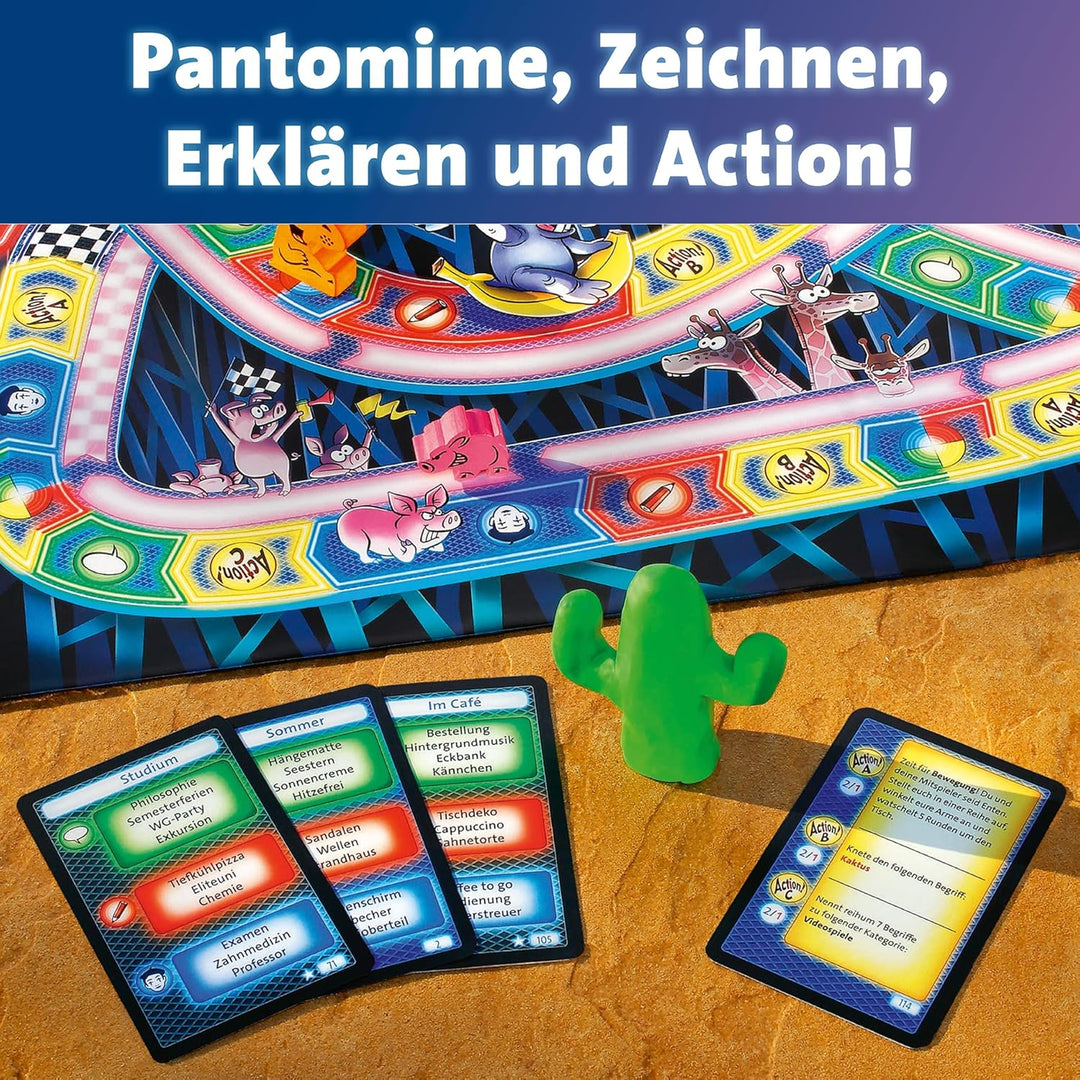 Ravensburger 26772 - Nilpferd in der Achterbahn - Gesellschaftsspiel für die ganze Familie, Spiel fü