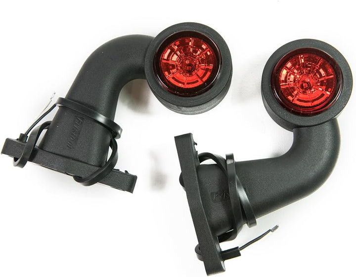 2 x LED Gummi Begrenzungsleuchte Seitenleuchte 12V 24V mit E-Prüfzeichen Positionsleuchte Auto LKW P