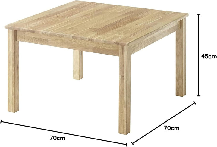 Robas Lund Alfons Couchtisch, Eiche, 70x70 cm Eiche 70x70 cm, Eiche 70x70 cm