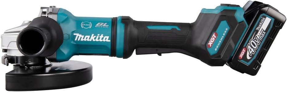 Makita GA038GT201 Akku-Winkelschleifer 40V max. / 5,0 Ah, 2 Akkus + Ladegerät im Transportkoffer mit