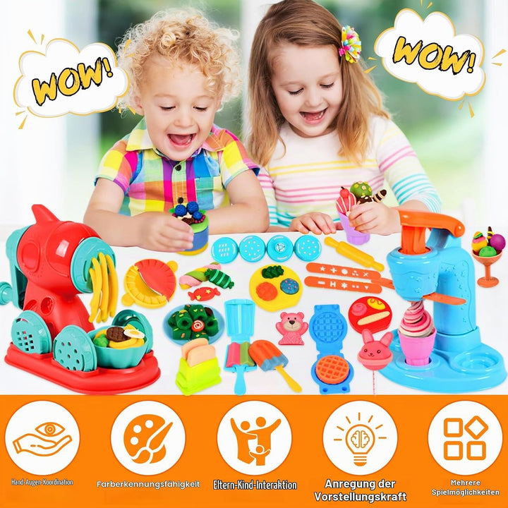 UCAMP Knetwerkzeug Set mit Plastilin Werkzeuge für Kinder - Zubehör für Knete, Teig - Spielset Burge