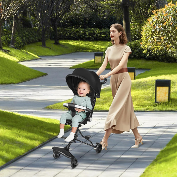 OHMG Kinderwagen,Reisebuggy, leicht und kompakt, Handgepäckgrösse, faltbarer Reise-Kinderwagen mit L