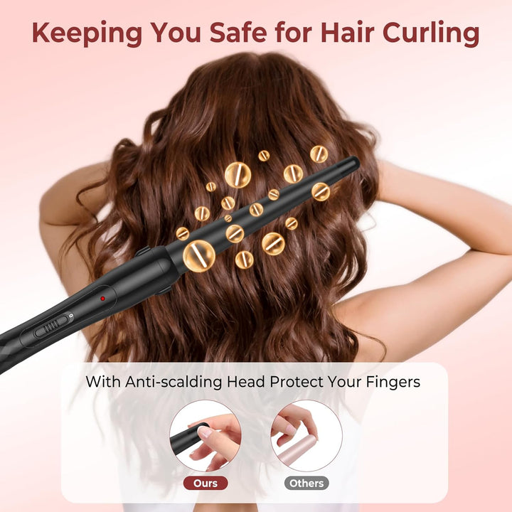 Konischer Lockenstab aus Keramik für Natürliche Wellen Locken Conical Curling Wand Lockenwickler Loc