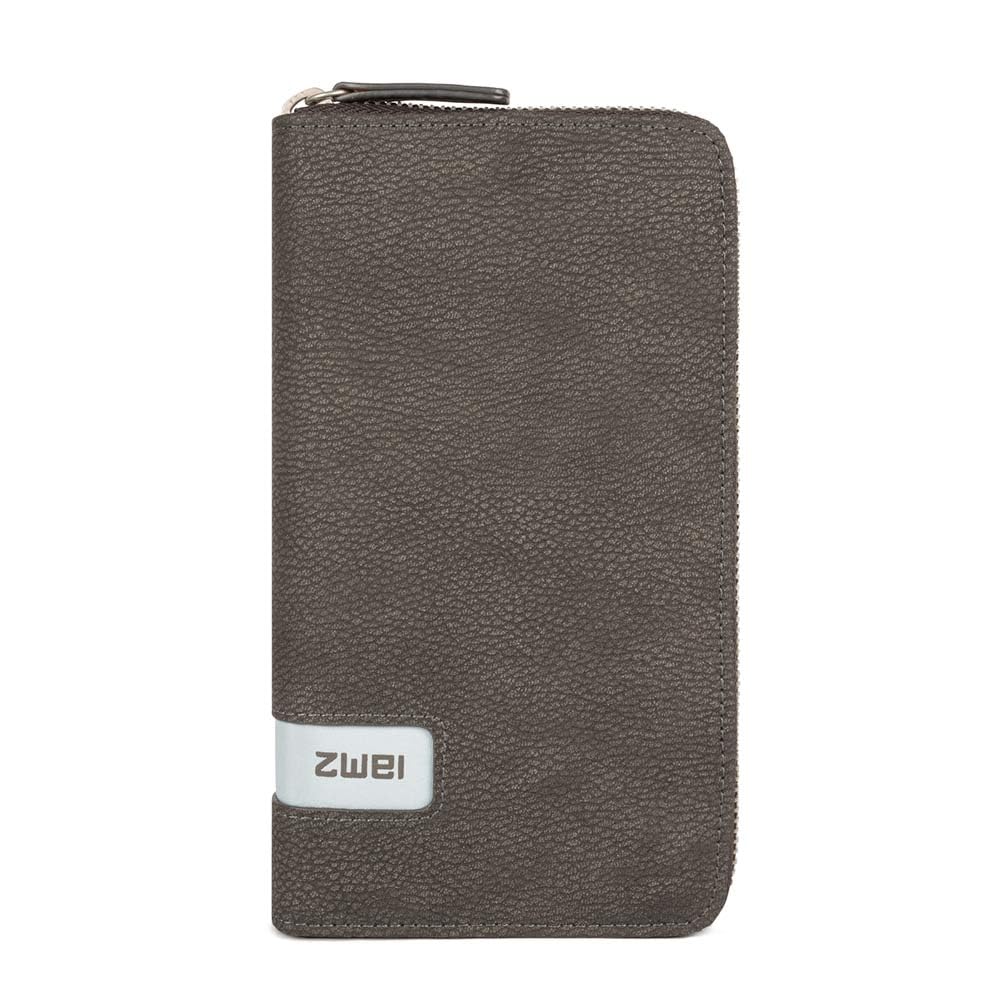Zwei M.WALLET MW2 nubuk-stone, Nubuk-stone