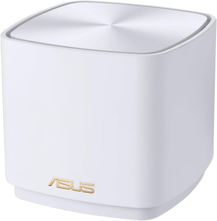 Asus Ai Mesh AX-WLAN System ZenWiFi XD4 Weiss kombinierbarer Router (1er Pack, AX1800 WiFi 6, 2x Gig