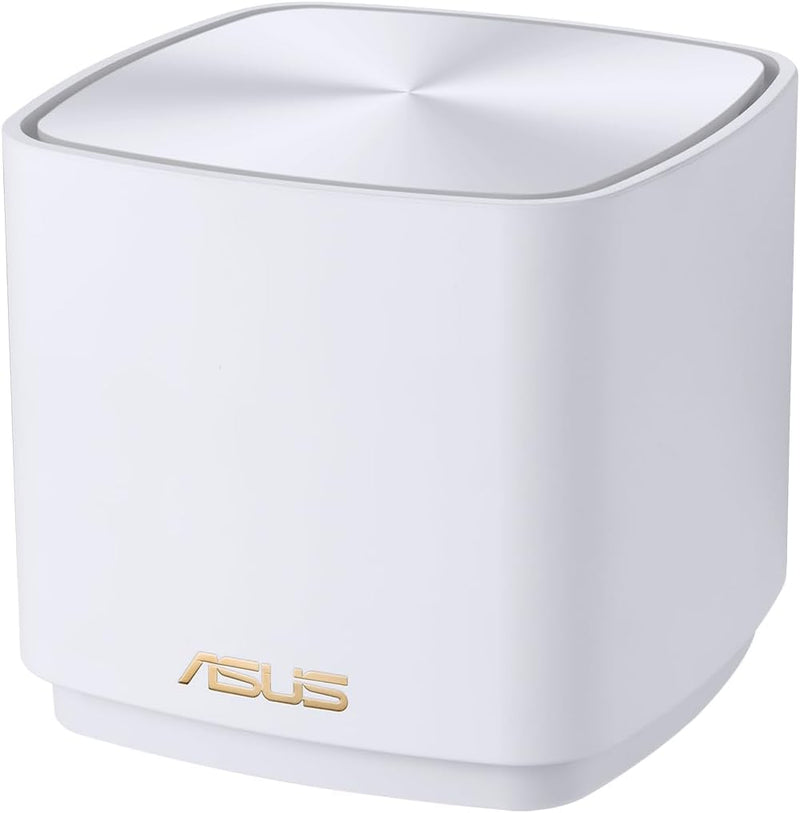 Asus Ai Mesh AX-WLAN System ZenWiFi XD4 Weiss kombinierbarer Router (1er Pack, AX1800 WiFi 6, 2x Gig