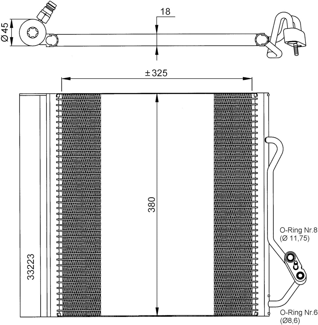 NRF 35720 Kondensator, Klimaanlage