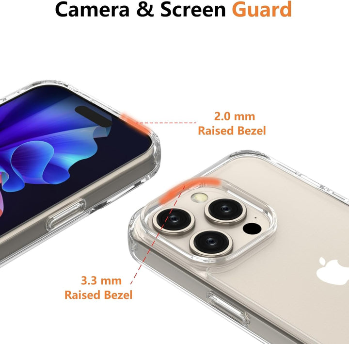 Vaykwo Handykette mit Band für Apple iPhone 13 Pro Max Hülle - Necklace Handyhülle - Transparente Ca