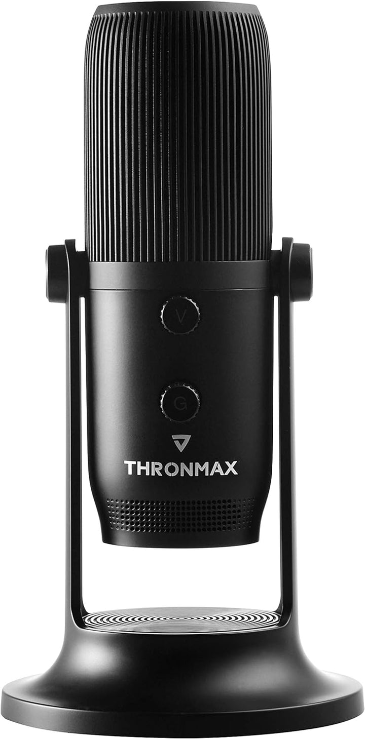 Thronmax Mdrill One Pro (M2P-B) Kondensator Mikrofon (Schwarz) für professionelle HD Aufnahmen (96kH