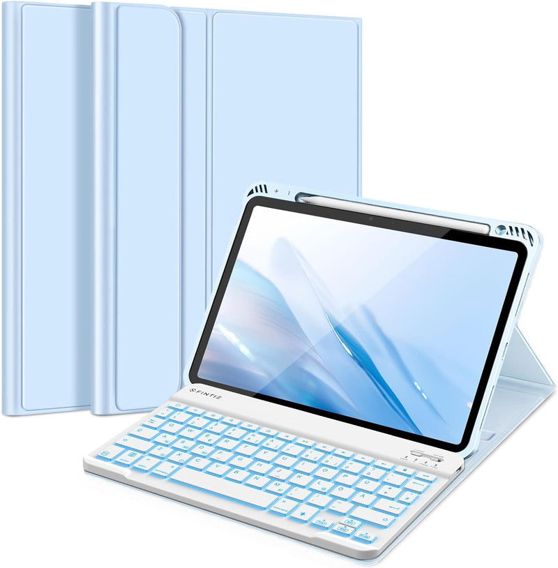 Fintie Tastatur Hülle für iPad Air 5 2022 / iPad Air 4 Hülle mit Tastatur 2020 - Magnetisch Abnehmba