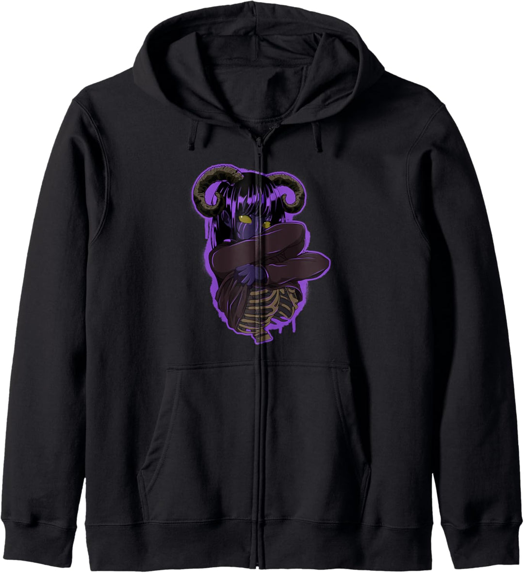 Anime Egirl Okkult Esoterik Satan Hexerei Magie Halloween Kapuzenjacke