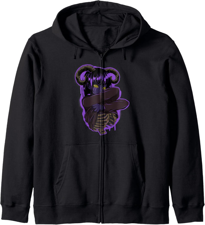 Anime Egirl Okkult Esoterik Satan Hexerei Magie Halloween Kapuzenjacke