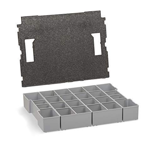 Werkzeugkoffer Einsatz | L-BOXX 102 Insetboxen-Set | K3 Einsätze mit Deckenpolster | Sortierboxen fü