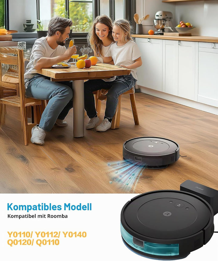 21 Stück Zubehör für iRobot Roomba Combo 2 Essential Y0140/Y0112/Y0110, für Roomba 105 Combo Ersatzt