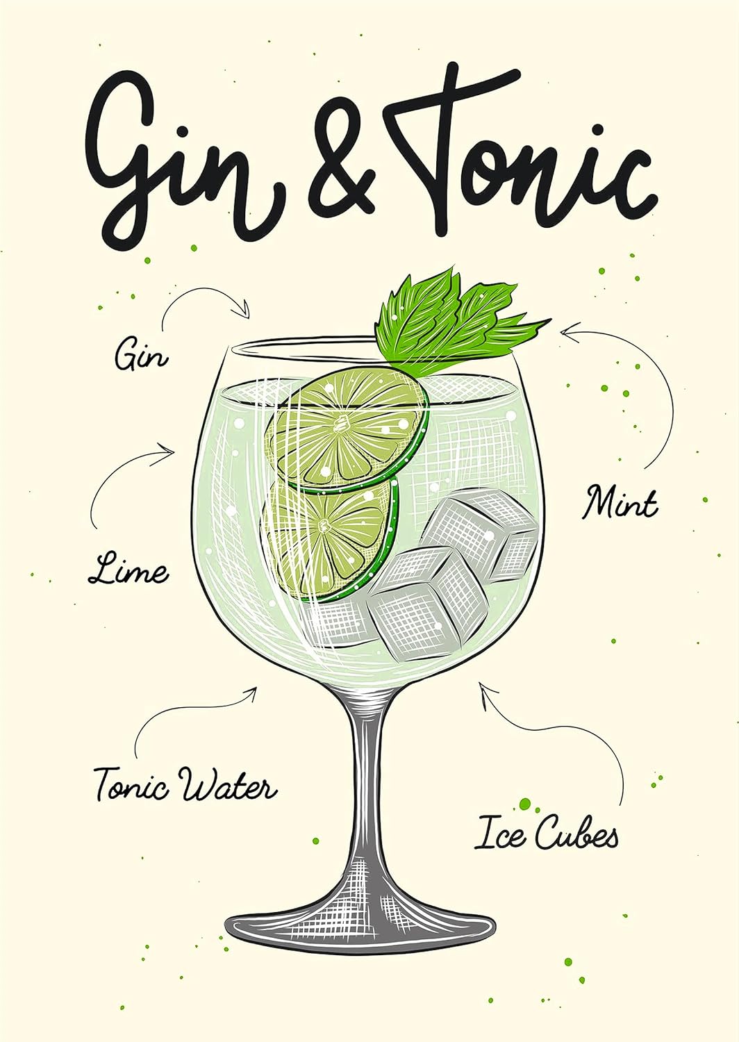 Topkapi XL 67085 Gin Tonic Gläser, Bleifreies Kristallglas, Transparent, 68 cl