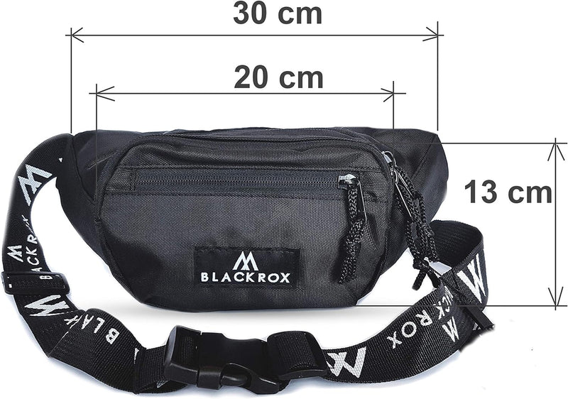 BLACKROX Gürteltasche Bauchtasche Unisex Hüfttasche, Geldgürtel, Sport & Fitness Damen & Herren, Was