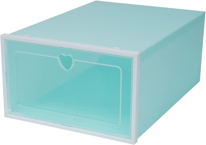 20 Stück Schuhboxen Stapelbar, Faltbar und Stapelbar Schuhboxen, Schuhboxen transparente Schuhorgani