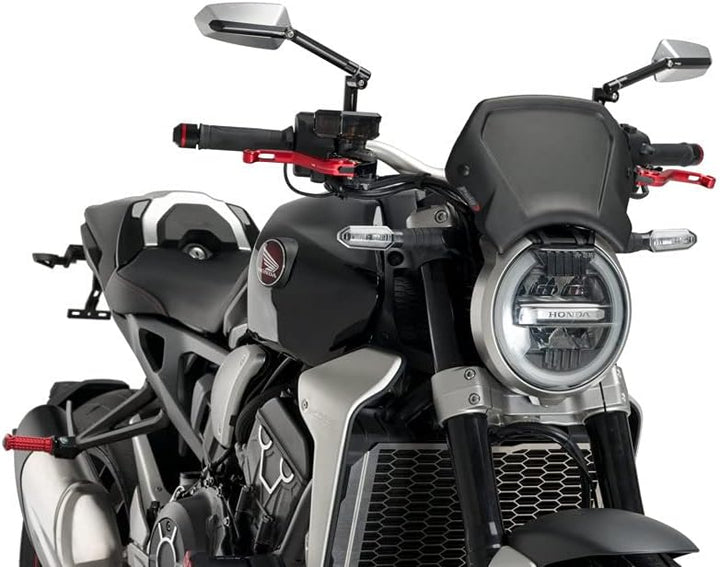 Puig Aluminium Frontplatte 9803N för CB650R, Honda CB1000R NEO Sports CAFÉ 18'-19' Schwarz, Schwarz