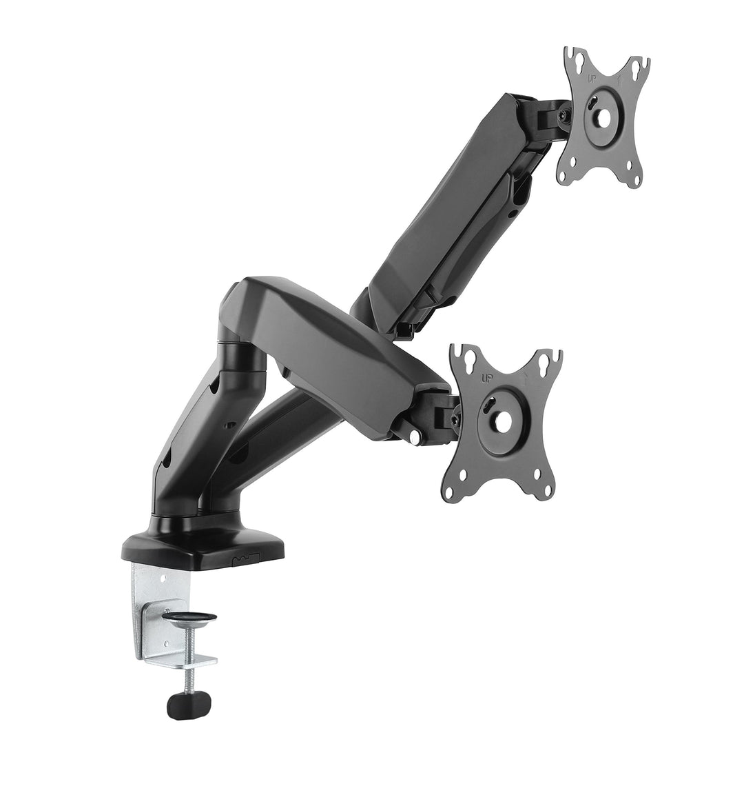 HALTERUNGSPROFI Dual 2 Fach Tischhalterung mit Gasdruckfeder für LED LCD Monitore bis 32 Zoll VESA 7