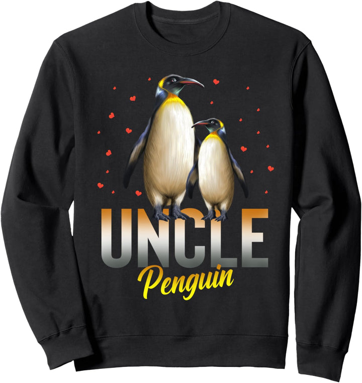Onkel Pinguin Geschenk passend Pinguin Vogel Familie Stamm Sweatshirt