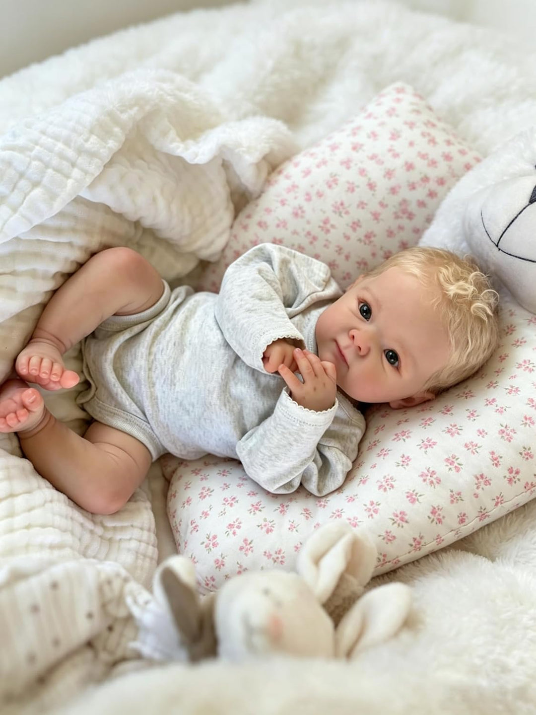 Zero pam Reborn Baby Vollsilikon Lebensecht Puppe Junge 45 cm Lebensechte Babypuppen Junge Babypuppe