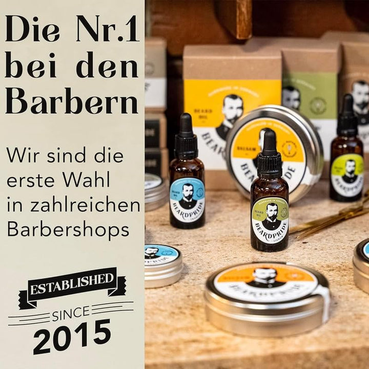 BEARDPRIDE Bartöl Herren - Das Original Bart Öl aus dem Barbershop - Unser Bartpflege Öl macht den B