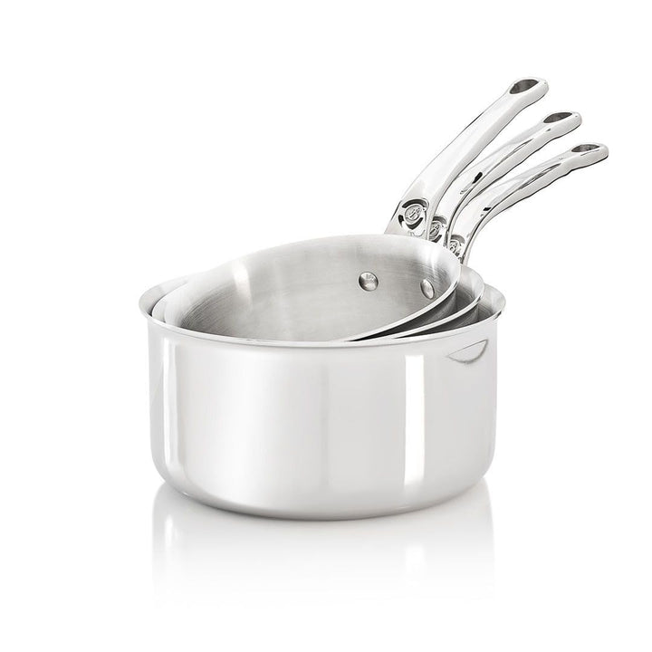 De Buyer - Set mit 3 AFFINITY-Kochtöpfen aus 5-lagigem Edelstahl - 16, 18 und 20 cm - 3706.01
