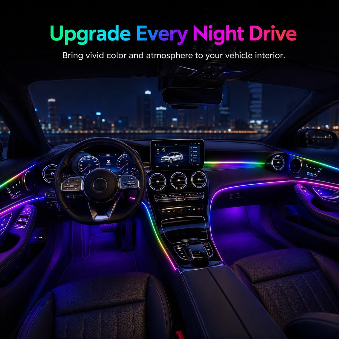 Sunshine smile Auto LED Innenbeleuchtung,110cm Ambientebeleuchtung Auto Strip, USB-Innenraumbeleucht