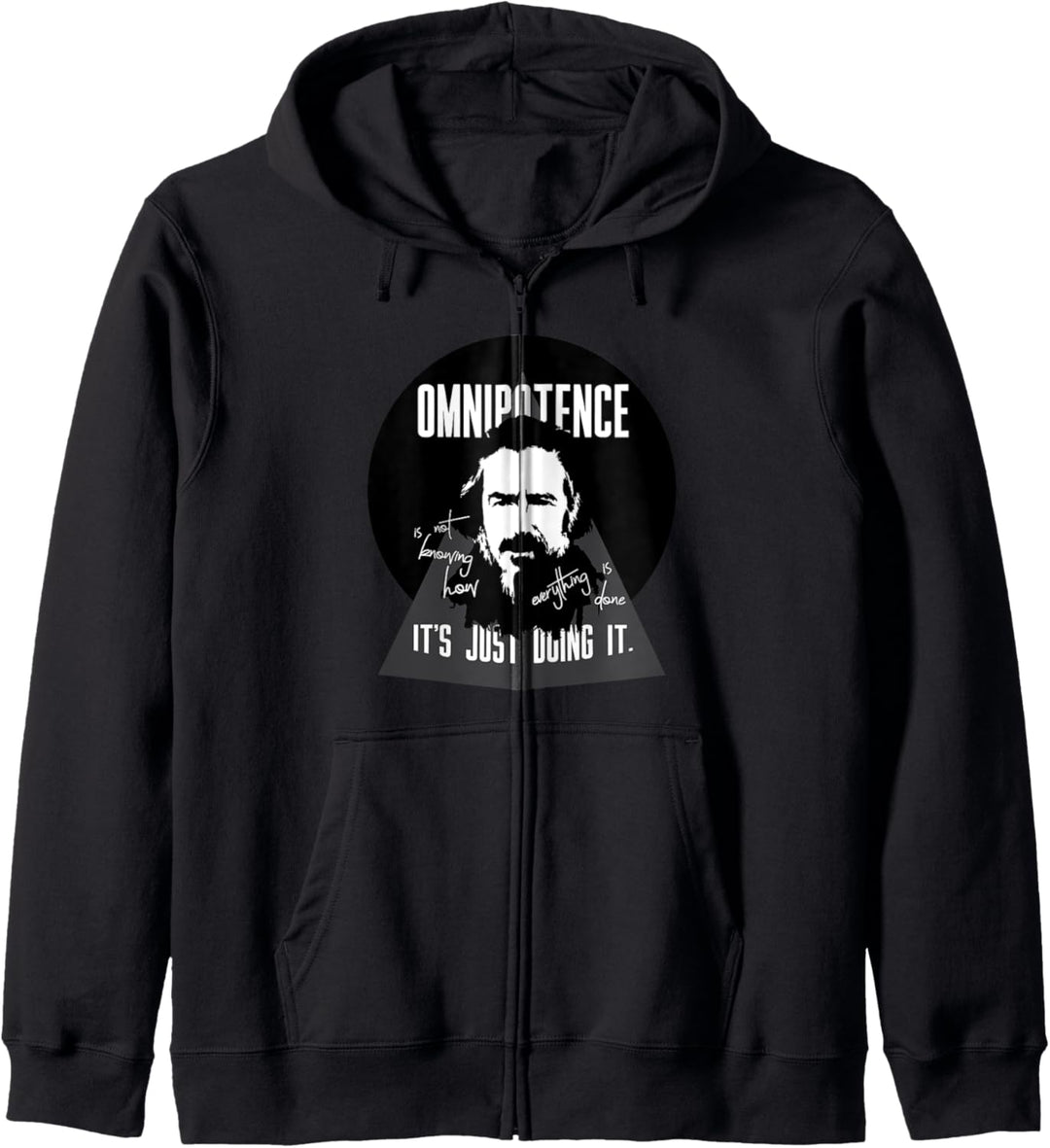 Alan Watts Omnipotence Kapuzenjacke