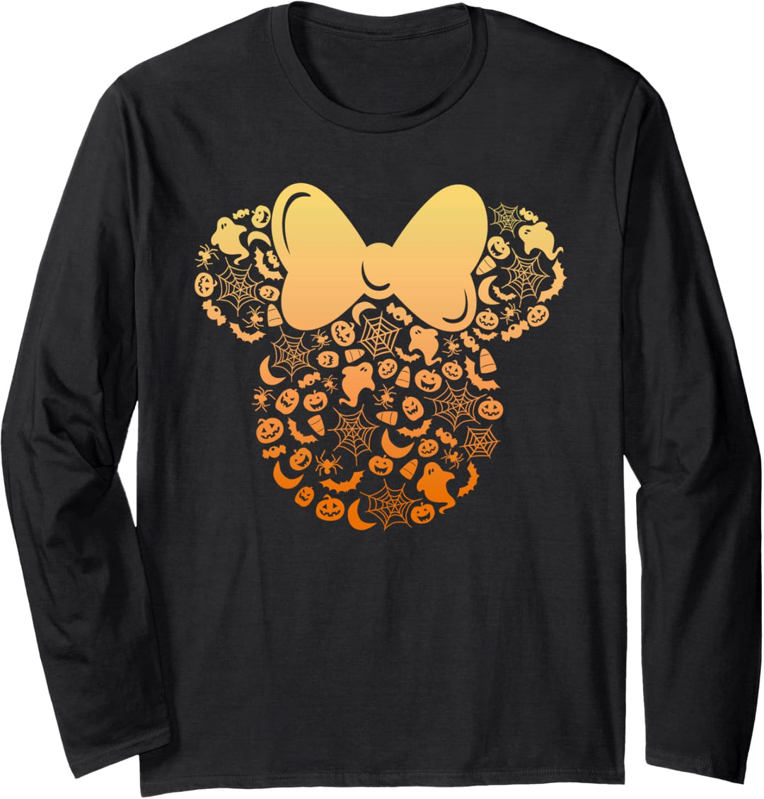 Disney Minnie Mouse Halloween Ghosts & Pumpkins Gradient Langarmshirt