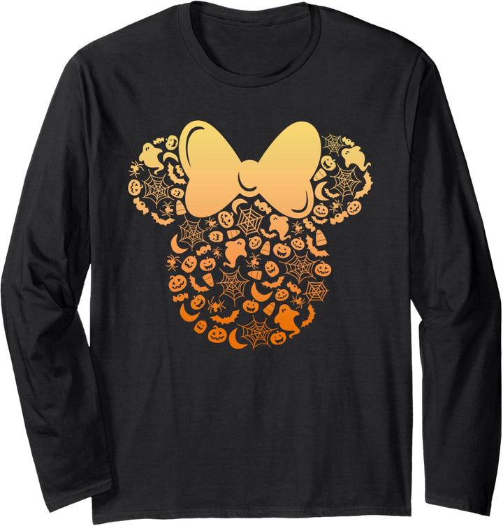 Disney Minnie Mouse Halloween Ghosts & Pumpkins Gradient Langarmshirt