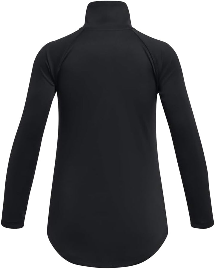 Under Armour Mädchen Tech Graphic Half Zip T-Shirt XS Schwarz, XS Schwarz