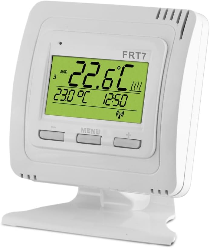 Elektrobock EOB FRT7B2 übersichtliches Display mit Hintergrundbeleuchtung, Weiss,
