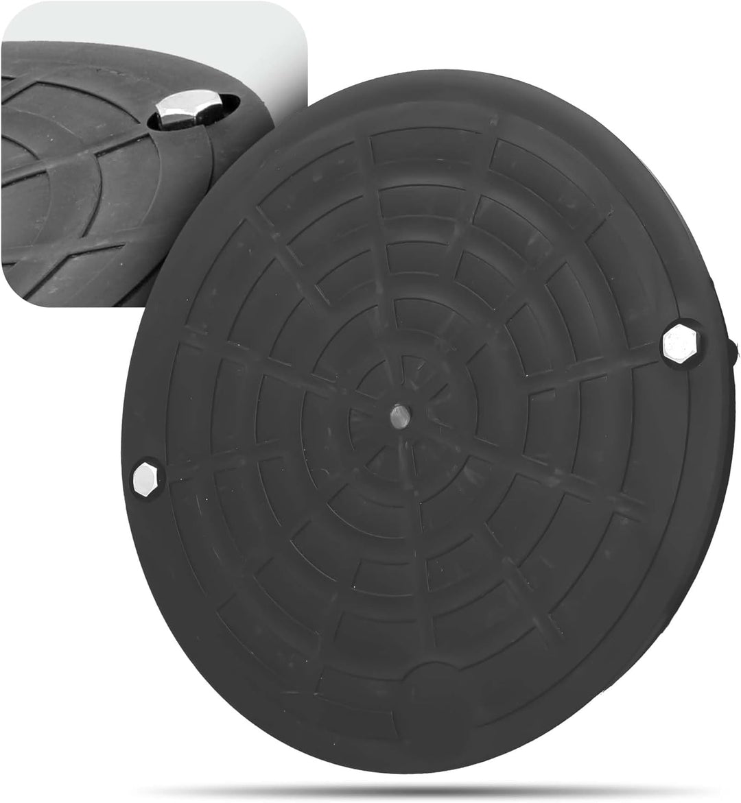 Millto 5X Schachtdeckel Kanaldeckel Kontrollschacht Abdeckung 315mm Glattrohr Schwarz Polypropylen-S