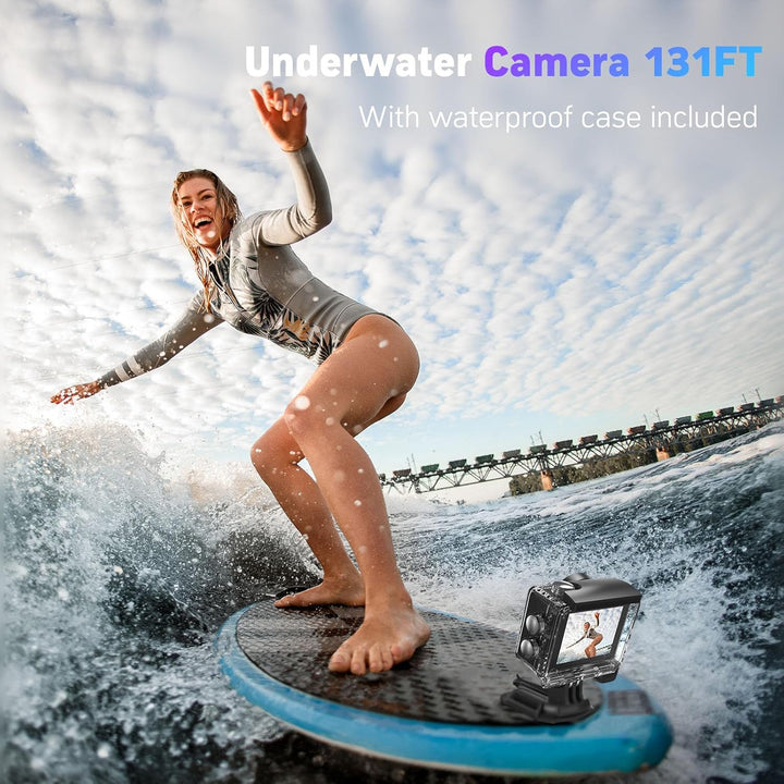 Speed 20 Action Cam 4K60FPS 40MP WiFi Unterwasserkamera 40M Wasserdicht Ultra HD Touchscreen Actionc