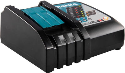 Makita DC18RC / DC18RA Schnellladegerät, für Li-Ion 7,2 V - 18 V Akkus, Schwarz