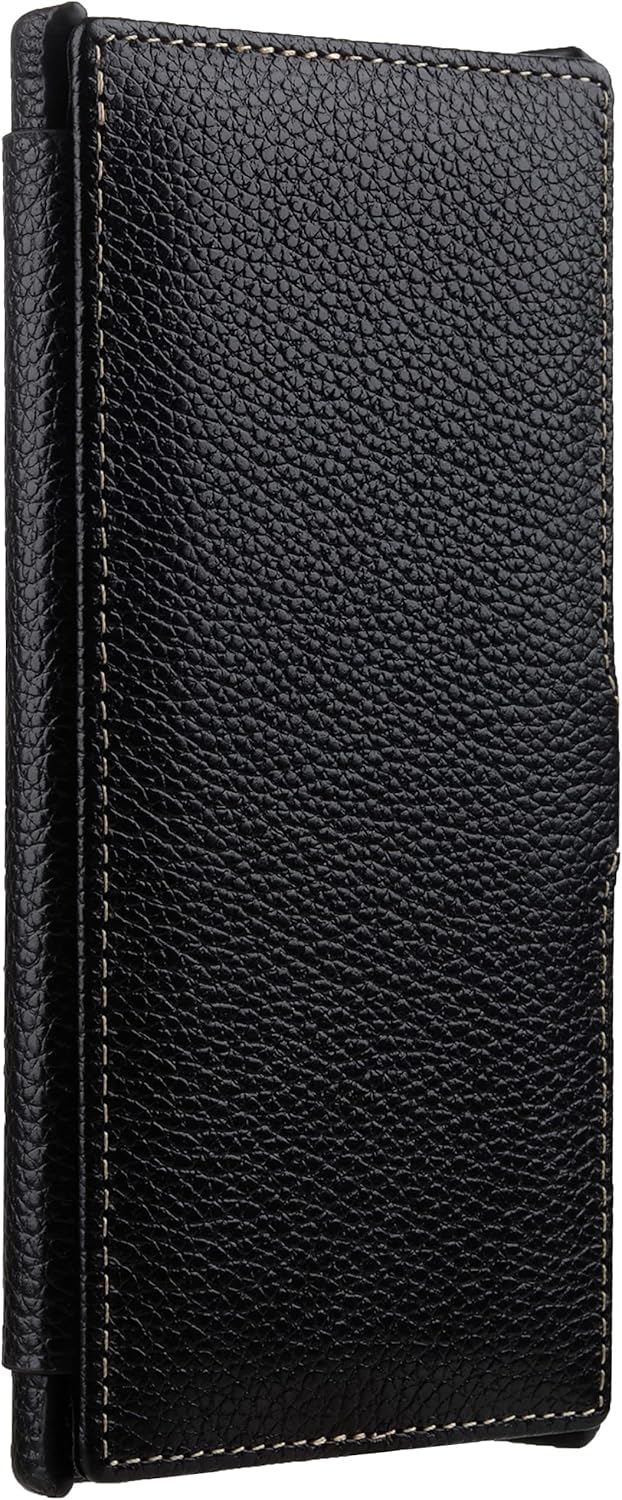 STILGUT Book Case kompatibel mit Samsung Galaxy S22 Ultra Hülle aus Leder mit Clip-Verschluss, Leder
