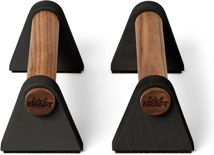 Handstand und Liegestützgriffe Handle | Ergonomisch, gelenkschonend, mit Gummifüssen | 2er Set | Kom