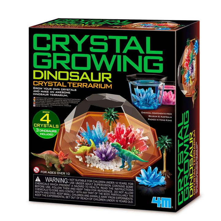 4M Crystal Growing: Kristalle züchten: Dinosaurier Kristall-Terrarium - Experimentierkasten Kinder a