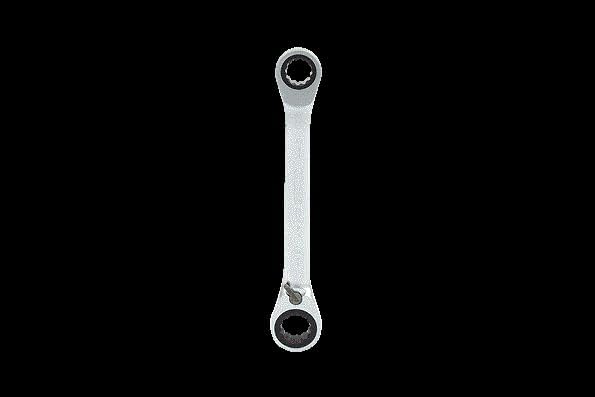 KS Tools 503.4574 GEARplus Doppel-Ratschenringschlüssel umschaltbar 10x13mm, 10x13mm