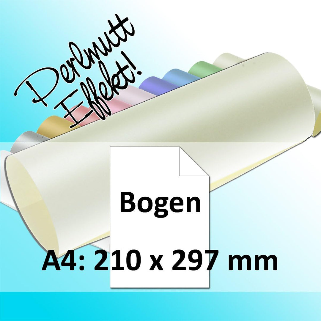 200x Artoz Perle - DIN A4 Bogen 120 g/m² - Ivory-Elfenbein - glänzendes Papier 200 Bogen 242 - Ivory