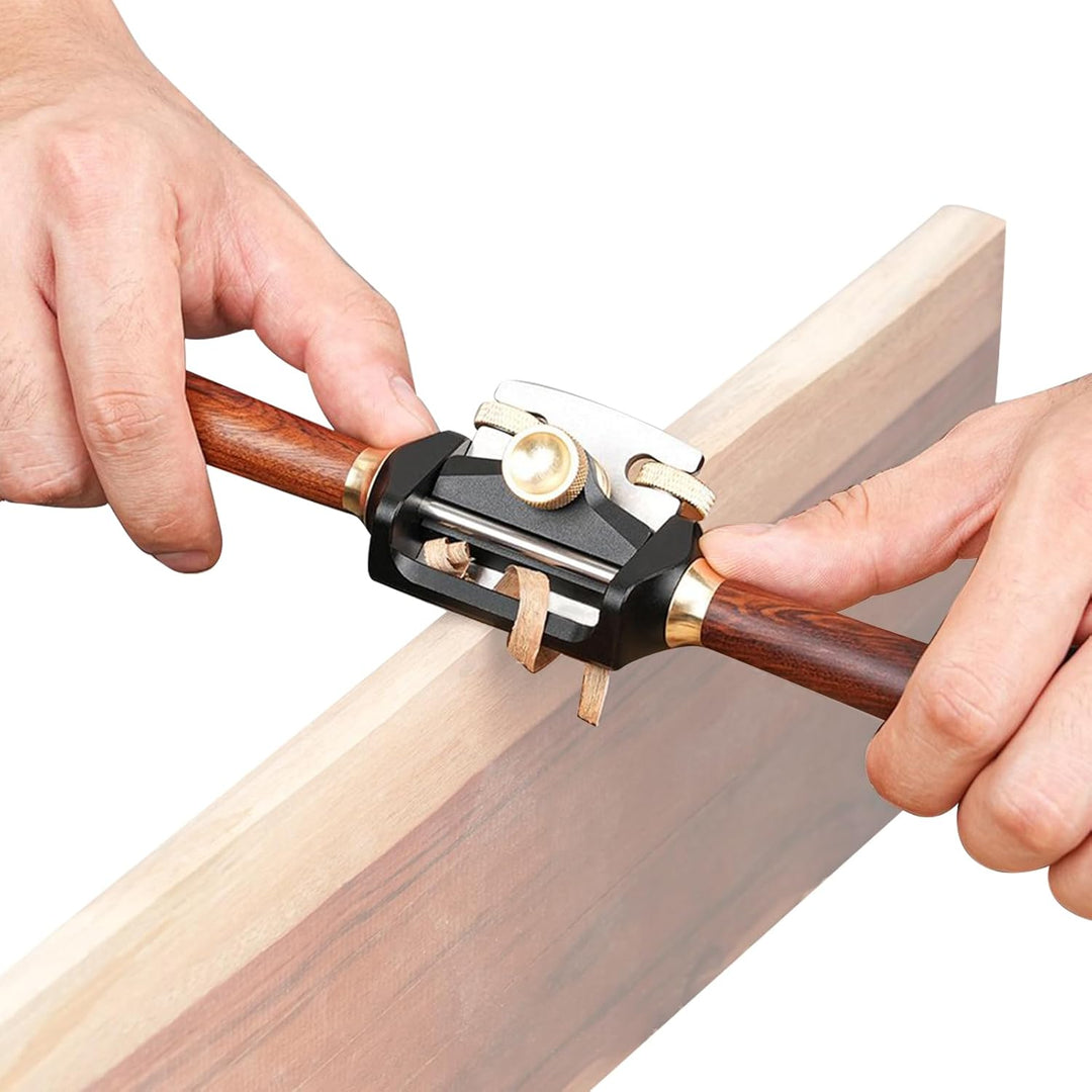 Schweifhobel, Handhobel Für Holz 253x46x35 Mm, Doppelschrauben-Einstellung Für Präzises Hobeln Aus A