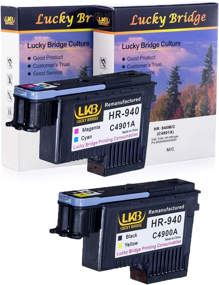 Lucky Bridge HP940 Druckkopf C4900A C4901A wiederaufbereitet, kompatibel mit HP Officejet mit Pro 80