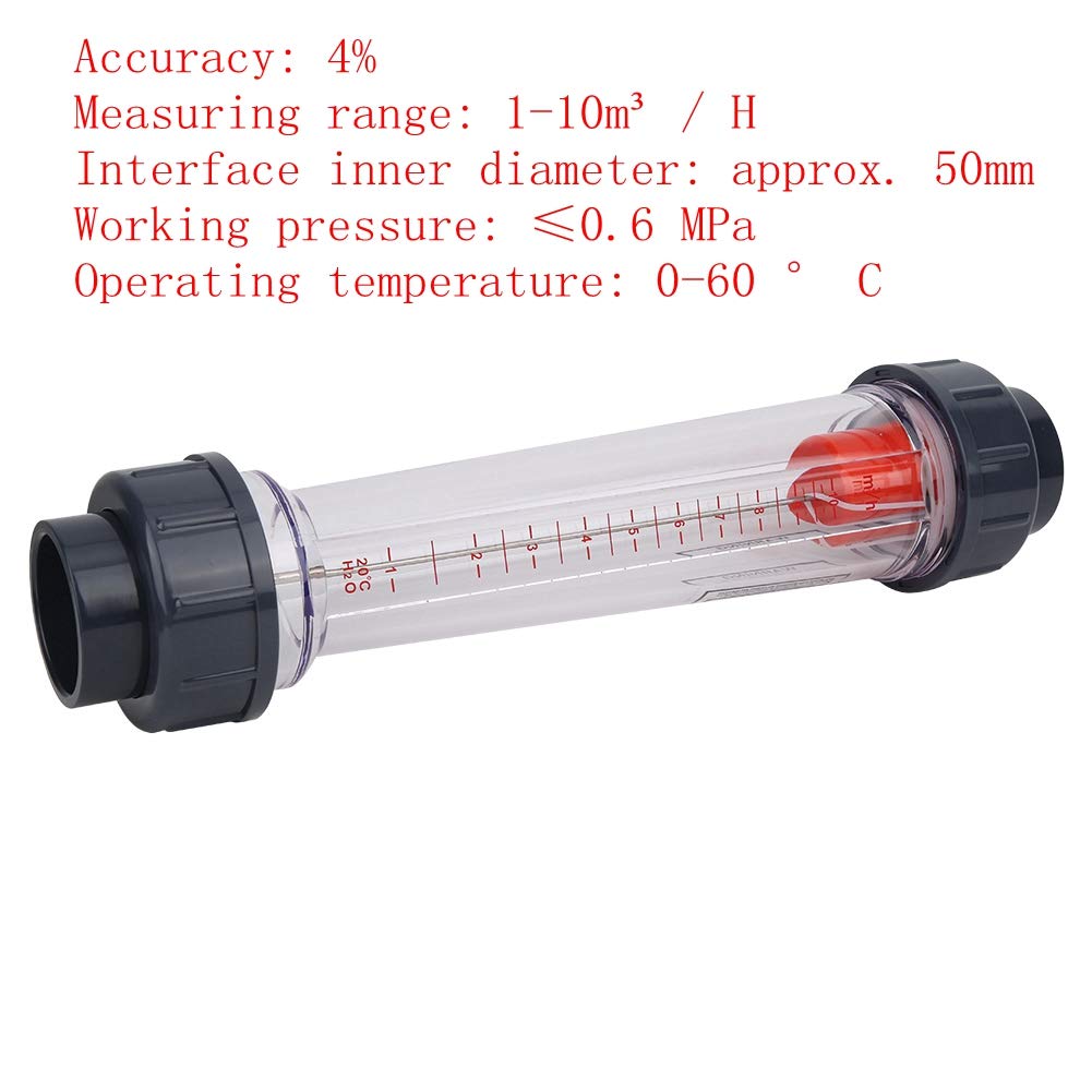 Kunststoff-Flüssigkeitsdurchflussmesser, Rohrtyp 1-10 m³/h, hohe Genauigkeit LZS-40 (D) Wasserdurchf