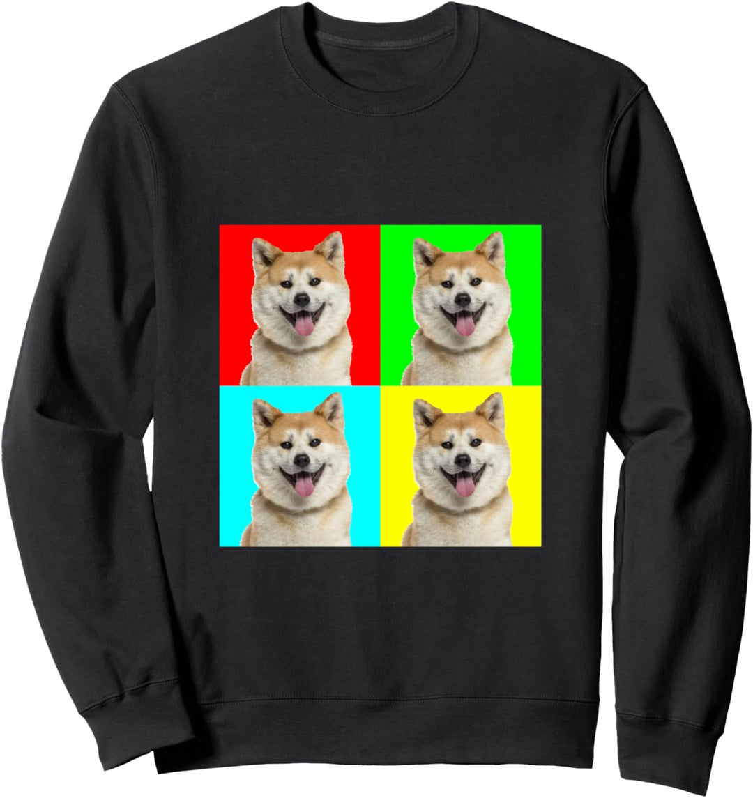 Pop Art Dog Akita Sweatshirt