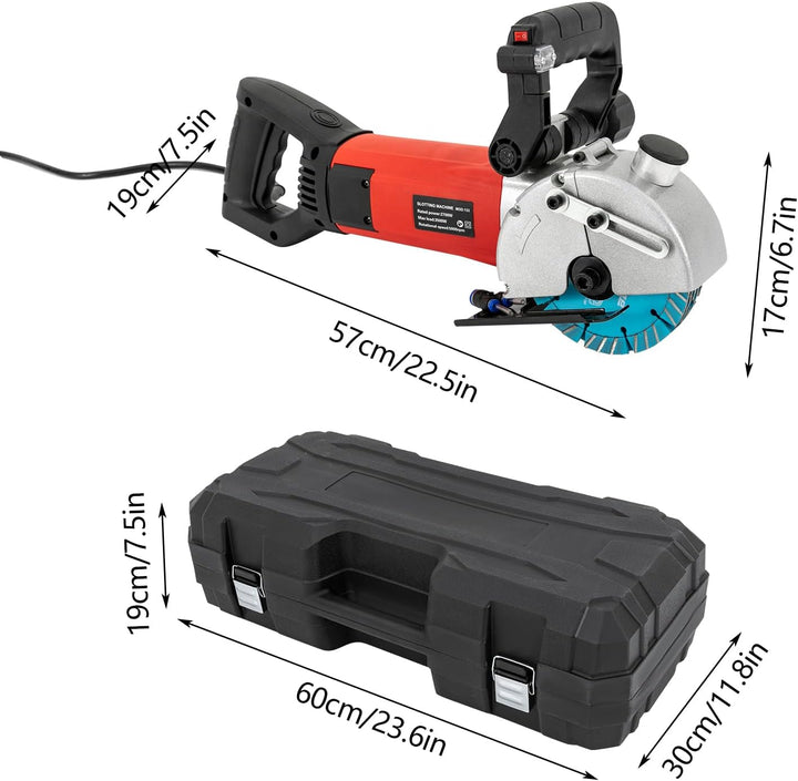 Mauernutfräse | Kabelfräse Wand | Betonschlitzmaschine, Schlitzmaschine Mit Laserpositionierung + Ka