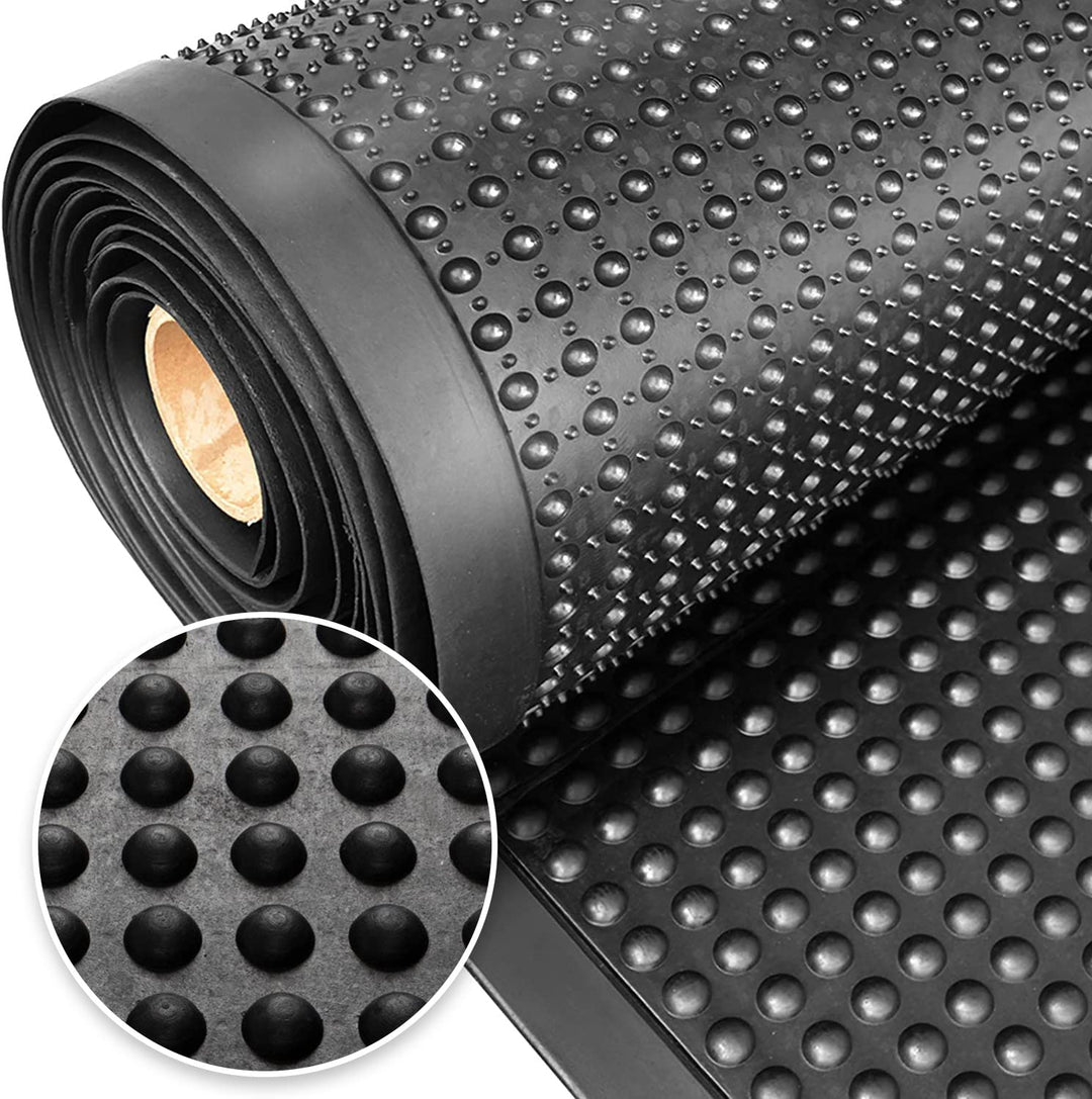 Floordirekt Arbeitsplatzmatte Bubble 90 x 200 cm - Anti-Ermüdungsmatte für Steharbeitsplätze - Natur
