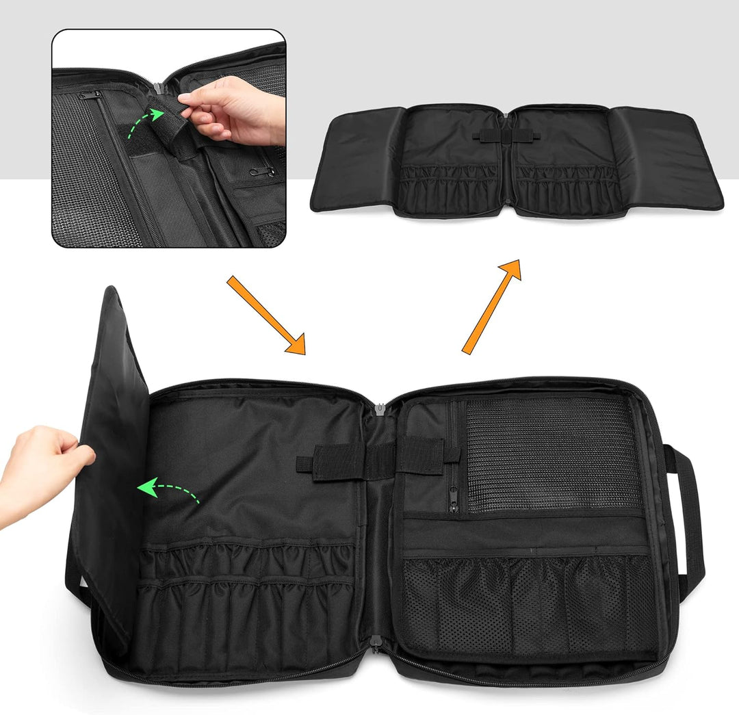samdew Reise Koch Messer Tasche, Professioneller Messer Aufbewahrungs Tasche für Köche mit 20 Slots