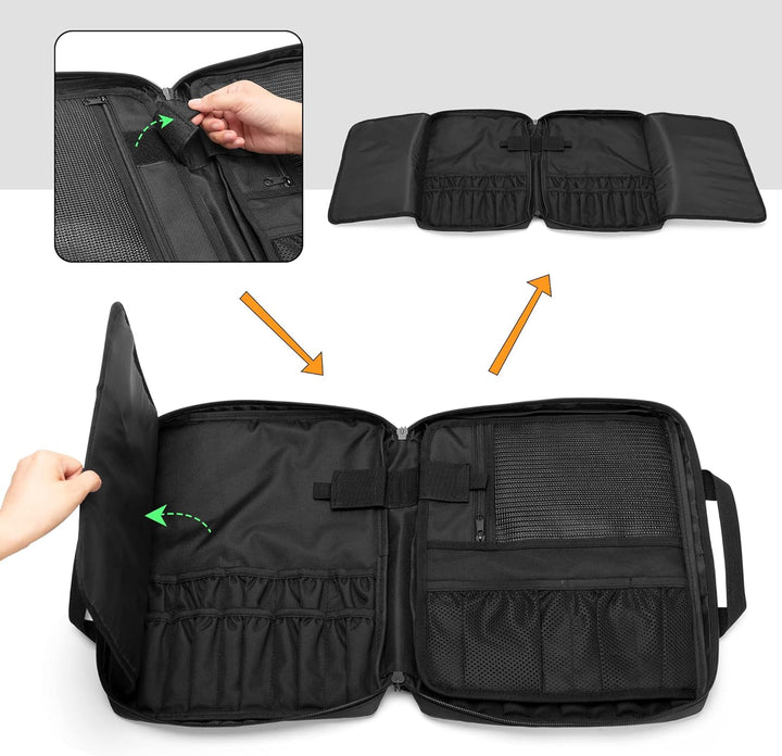 samdew Reise Koch Messer Tasche, Professioneller Messer Aufbewahrungs Tasche für Köche mit 20 Slots